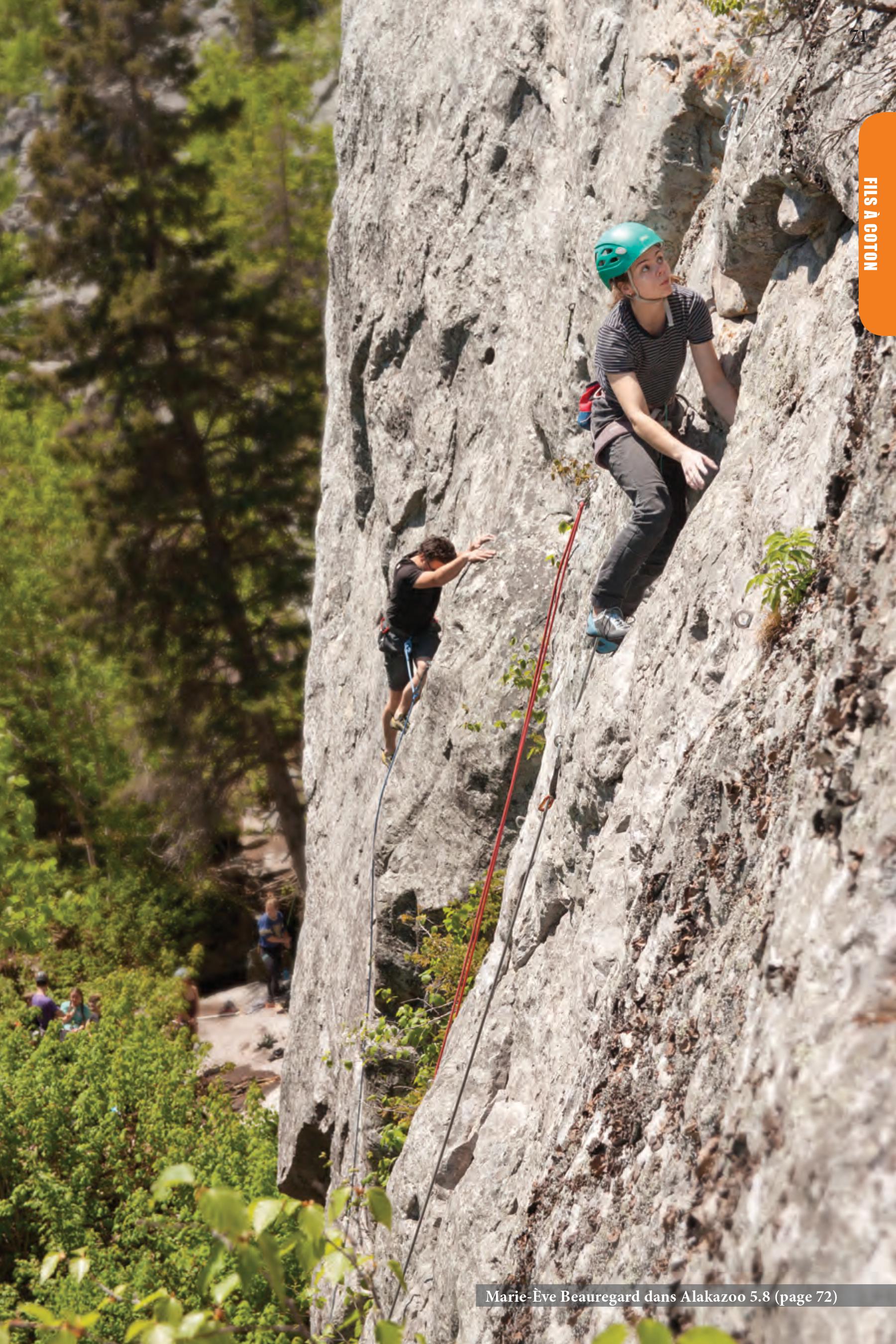 Guide d'escalade Parois du Québec - Bas-Saint-Laurent et Gaspésie